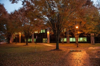 Campus at dusk