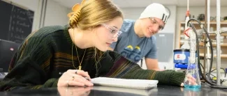 Students in chemistry lab