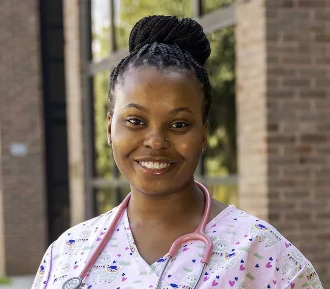 Female nursing student